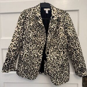 Vintage Chico's leopard print blazer - small
